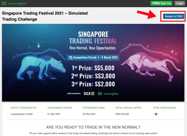 Singapore Trading Festival 2021 ( Register for Challenge Step 2)