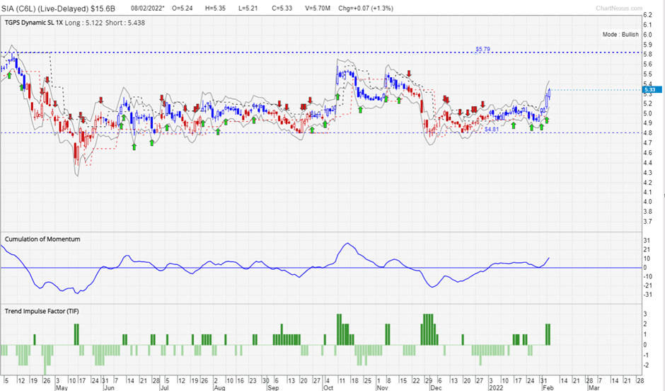 Singapore Blue Chip Stocks (SIA)