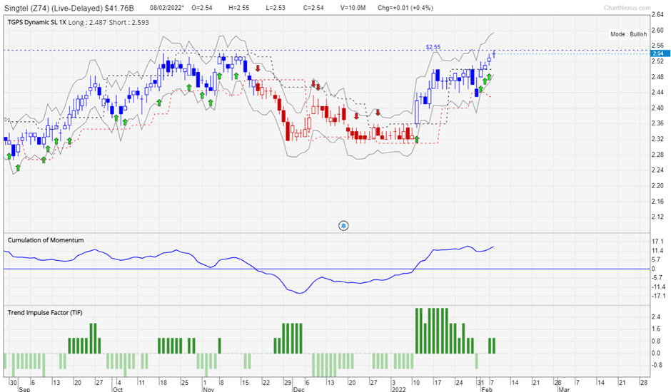 Singapore Blue Chip Stocks (Singtel)