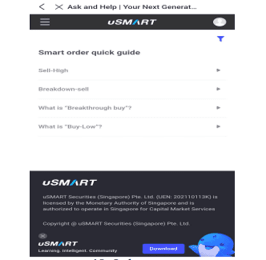 uSMART review (uSMART Smart Order Quick Guide)